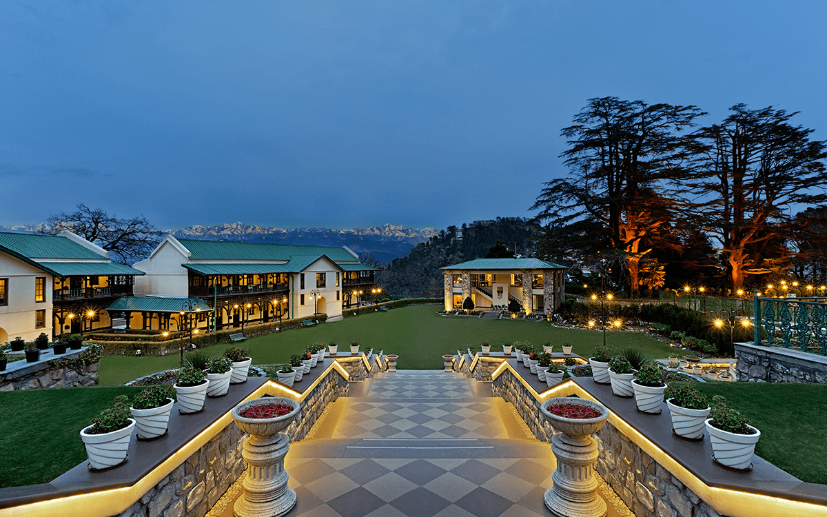 Himalayan valley view from The Savoy